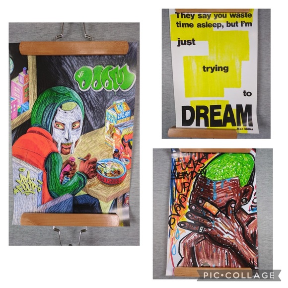 🎄 3/$35 Various Musicians Pastel Like Drawing/ Quote Theme Posters - Picture 1 of 4